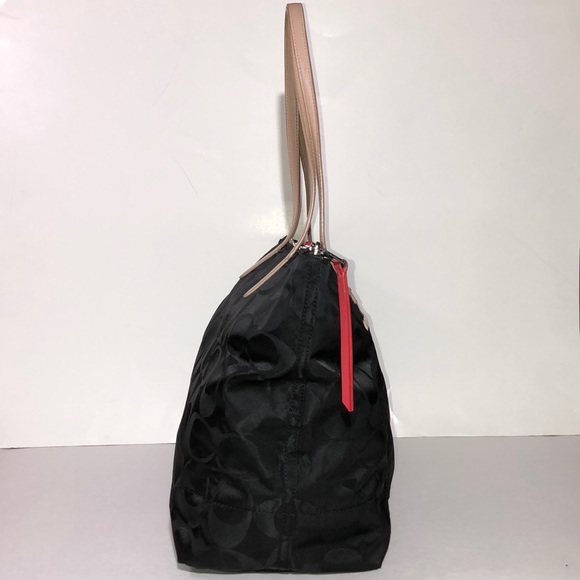 Coach Legacy Weeknd Signature Black Nylon East West Tote - Picture 4 of 9
